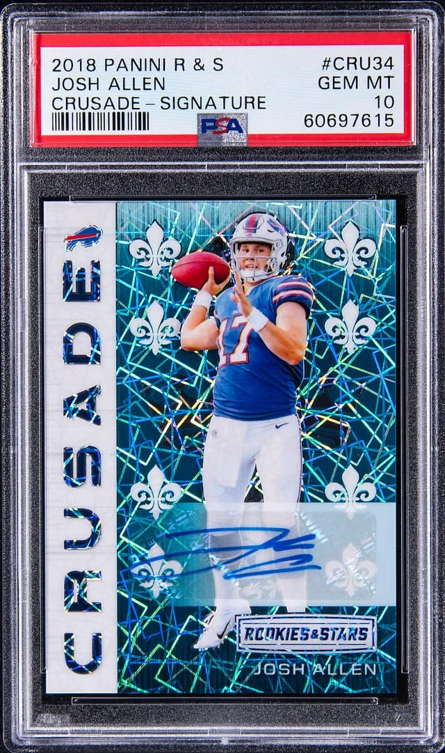 2018 Panini Josh Allen Rookies & Stars Crusade Signatures #CRU34 card image