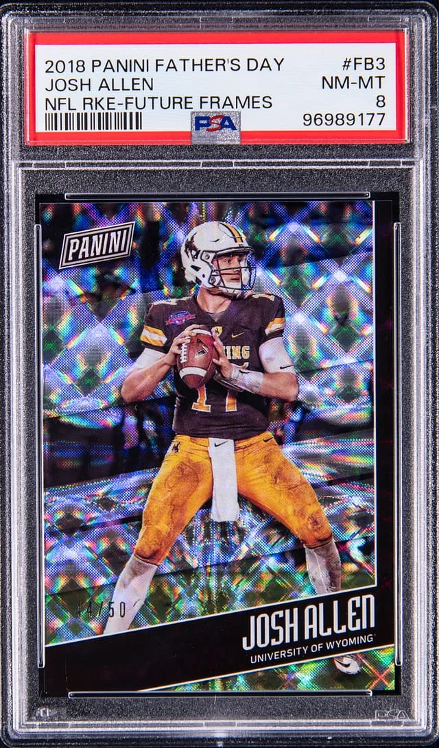 2018 Panini Josh Allen Father's Day NFL Future Frames #FB3 card image