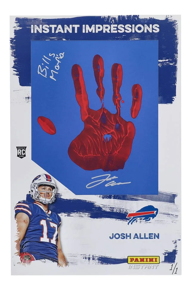 2018 Panini Josh Allen Instant Impressions Inscribed #II-JA card image