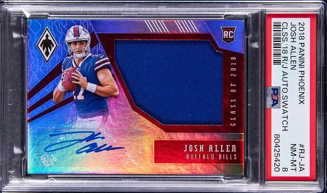 2018 Panini Josh Allen Phoenix Class of 2018 Jersey Autograph Swatch #RJ-JA card image