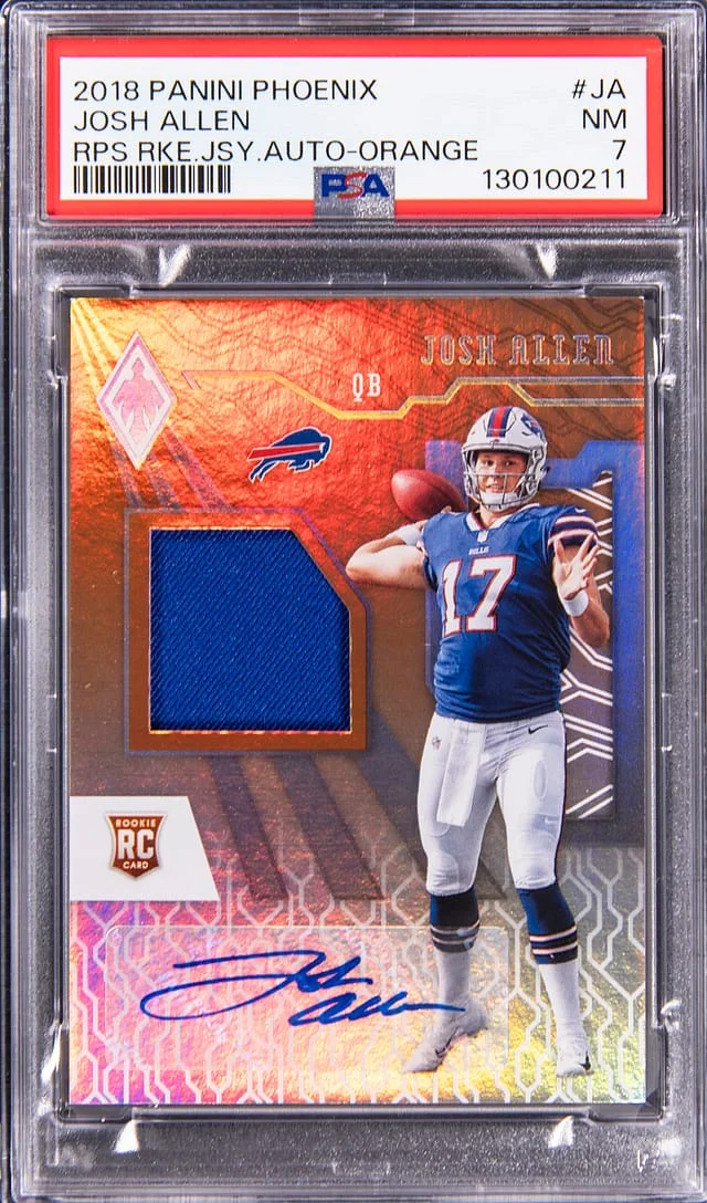 2018 Panini Josh Allen Unparalleled Jersey Autograph #RJA-JA card image