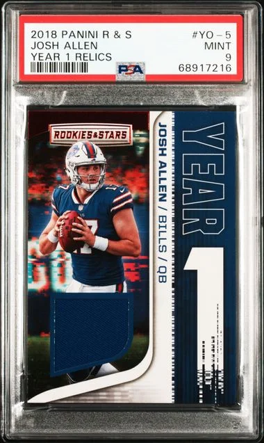 2018 Panini Josh Allen Rookies & Stars Year 1 Relics #YO-5 card image