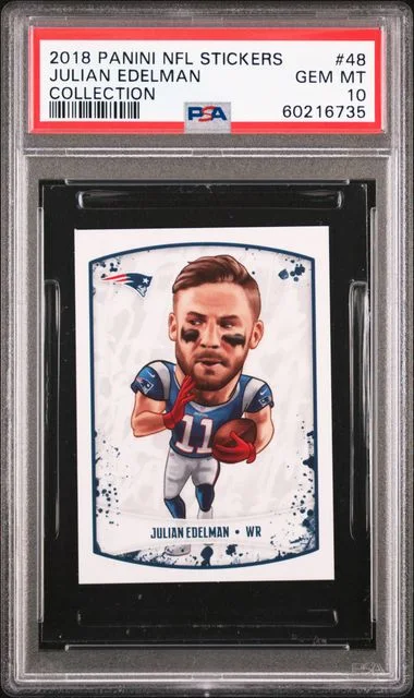 2018 Panini Julian Edelman NFL Stickers Collection #48 card image