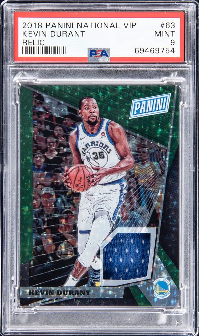 2018 Panini Kevin Durant National VIP Relic #63 card image