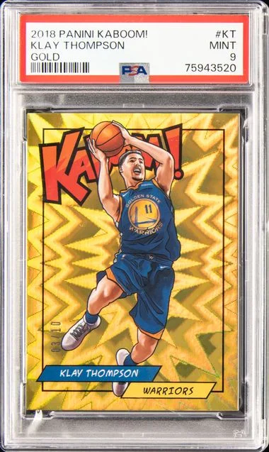 2018 Panini Klay Thompson Kaboom! #KT card image