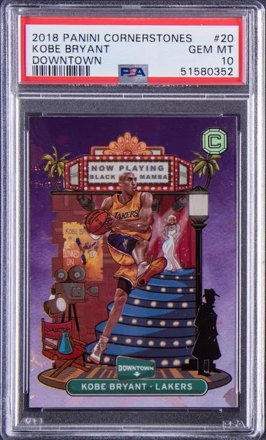 2018 Panini Kobe Bryant Cornerstones Downtown #20 card image