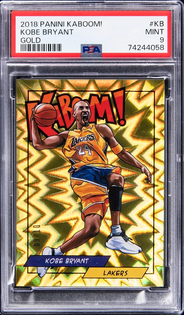 2018 Panini Kobe Bryant Kaboom! Gold #K-KB card image