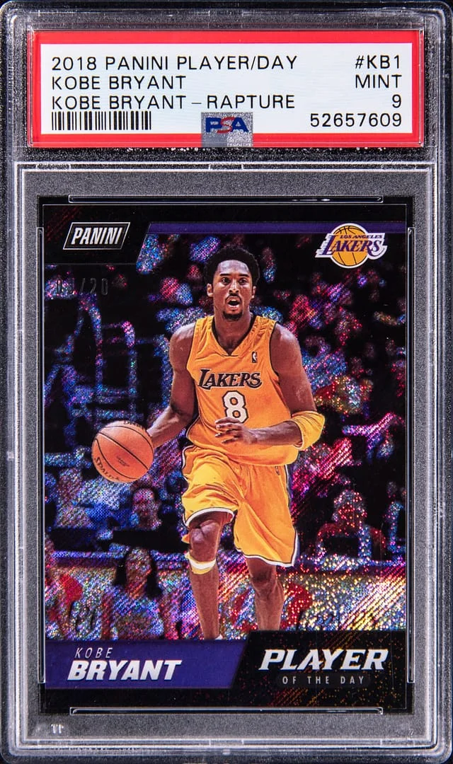 2018 Panini Kobe Bryant Player of The Day Rapture #KB1 card image