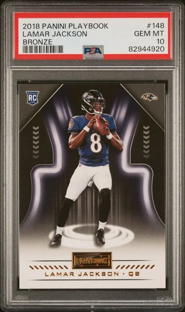 2018 Panini Lamar Jackson Playbook Bronze #148 card image