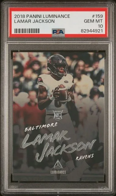 2018 Panini Lamar Jackson Luminance #159 card image