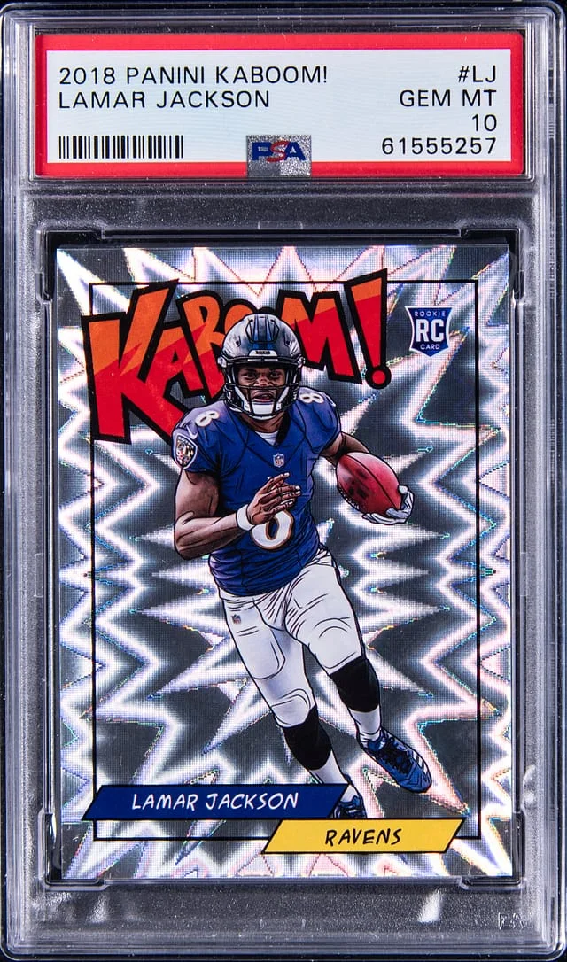 2018 Panini Lamar Jackson Kaboom! #LJ card image