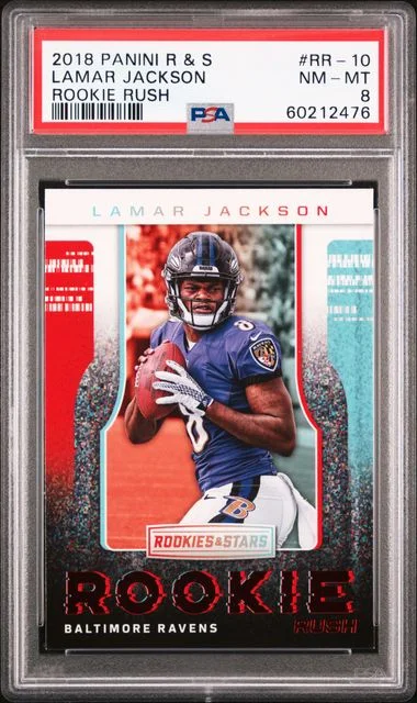 2018 Panini Lamar Jackson Rookies & Stars Rush #Rr-10 card image