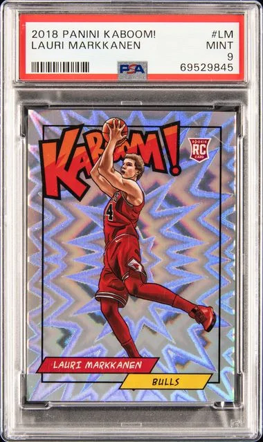 2018 Panini Lauri Markkanen Kaboom! #LM card image