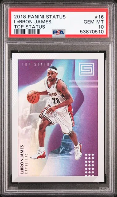 2018 Panini LeBron James Status Top Status #16 card image