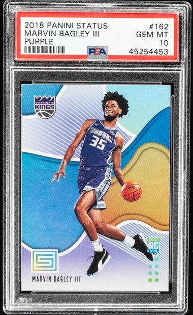 2018 Panini Marvin Bagley III Status Purple #162 card image