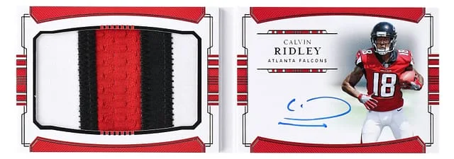 2018 Panini National Treasures Calvin Ridley Prime Signatures #PSB-CR card image