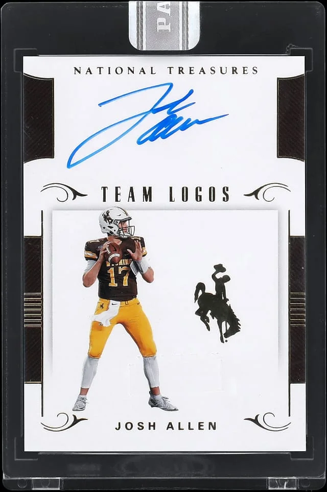2018 Panini National Treasures Josh Allen Team Logos #3 card image