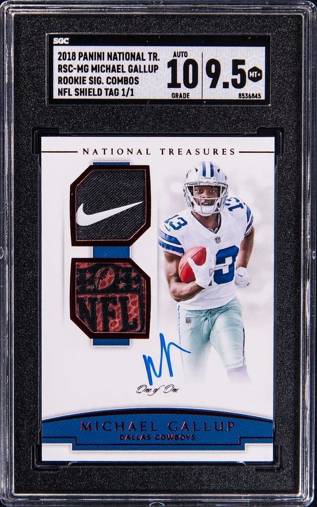 2018 Panini National Treasures Signature Combos NFL Shield #no-number card image