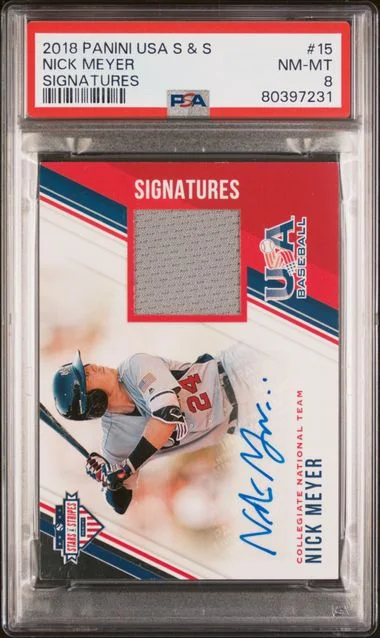 2018 Panini Nick Meyer USA Stars & Stripes Signatures #15 card image