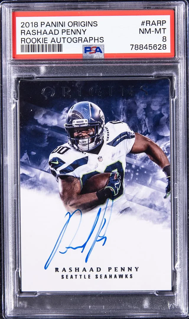 2018 Panini Origins Rashaad Penny Autograph #RA-RP card image