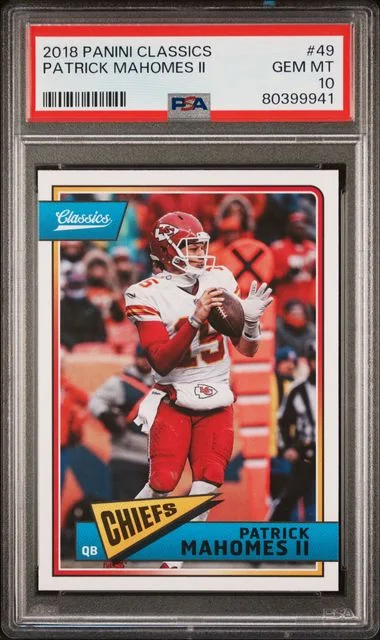 2018 Panini Patrick Mahomes II Classics Full Name #49 card image
