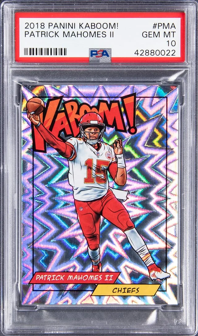 2018 Panini Patrick Mahomes II KABOOM! #PMA card image