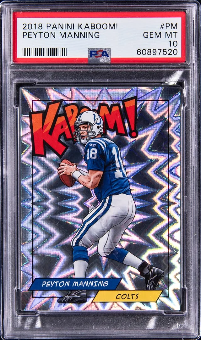 2018 Panini Peyton Manning Kaboom! #PM card image