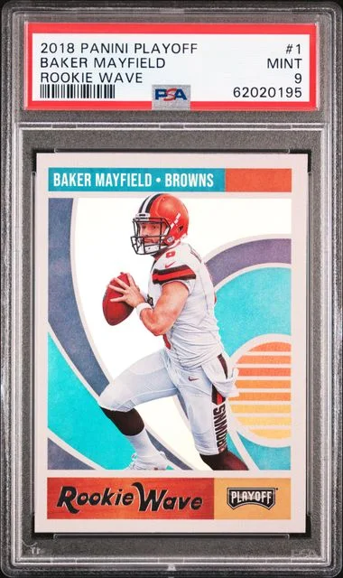 2018 Panini Playoff Baker Mayfield Wave #1 card image