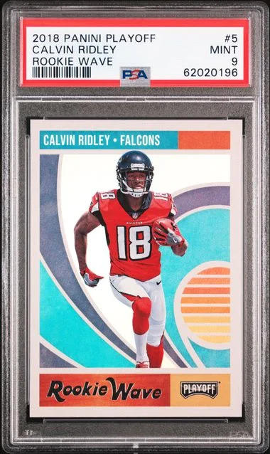 2018 Panini Playoff Calvin Ridley Wave #5 card image