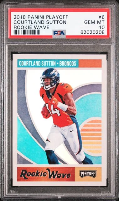 2018 Panini Playoff Courtland Sutton Wave #6 card image