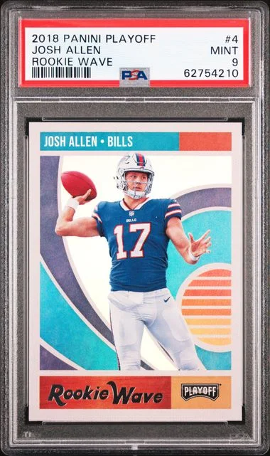 2018 Panini Playoff Josh Allen Wave #4 card image