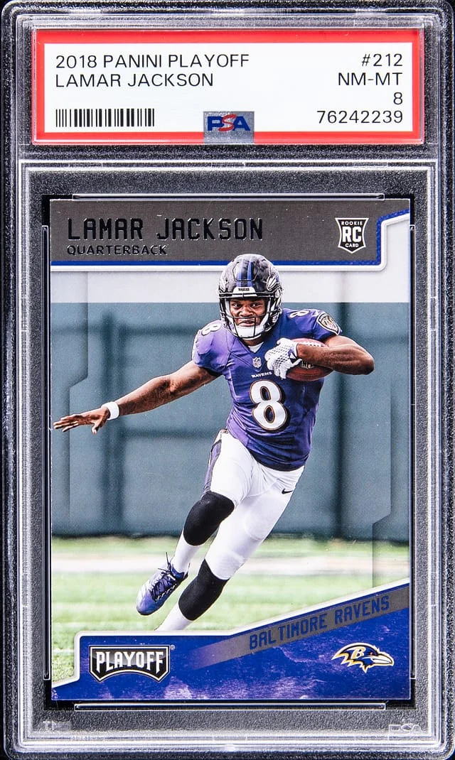 2018 Panini Playoff Lamar Jackson #212 card image