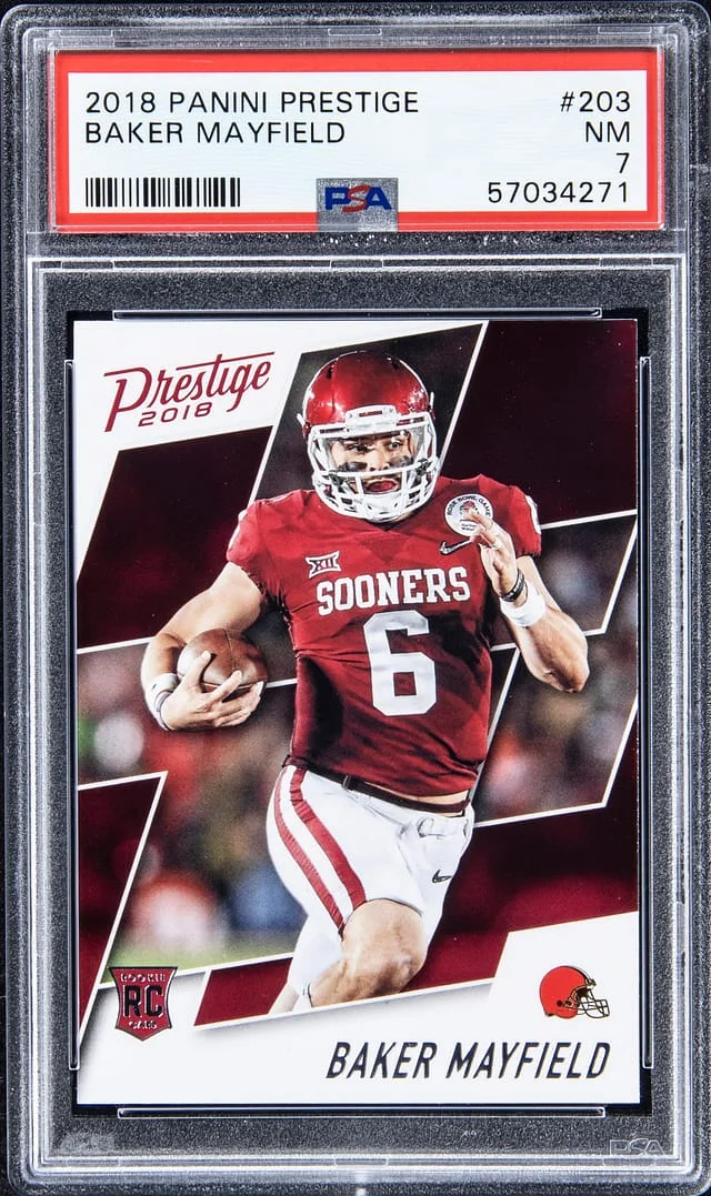 2018 Panini Prestige Baker Mayfield #203 card image
