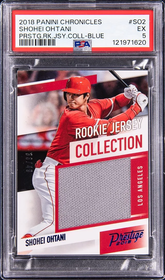 2018 Panini Prestige Shohei Ohtani Jersey Collection #RJC-SO2 card image