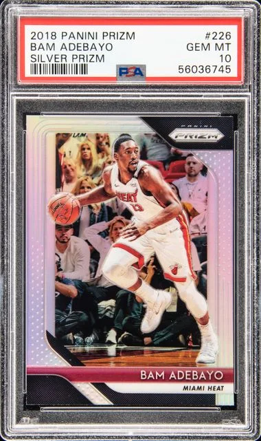 2018 Panini Prizm Bam Adebayo Purple Ice #226 card image