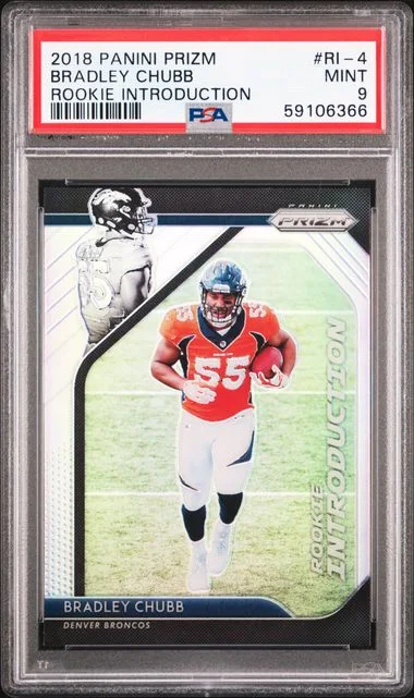 2018 Panini Prizm Bradley Chubb Introduction #Ri-4 card image