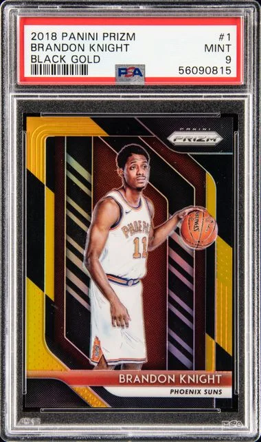 2018 Panini Prizm Brandon Knight Black Gold #1 card image