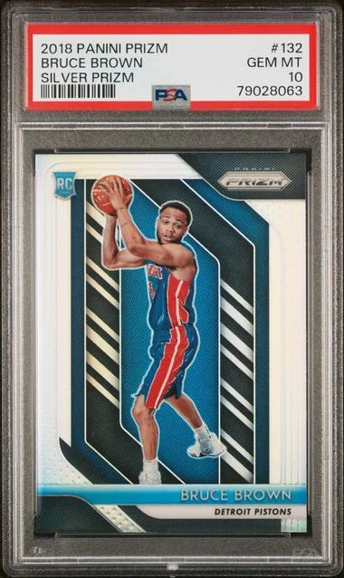 2018 Panini Prizm Bruce Brown Silver Prizm #132 card image