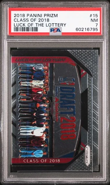 2018 Panini Prizm Class Of 2018 Luck Of The Lottery #15 card image