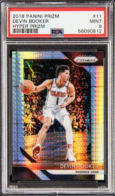 2018 Panini Prizm Devin Booker Hyper Prizm #11 card image
