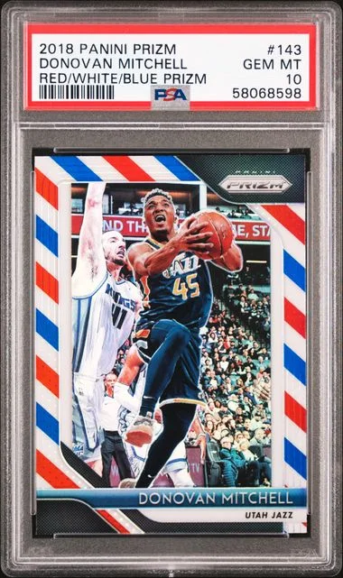 2018 Panini Prizm Donovan Mitchell #143 card image
