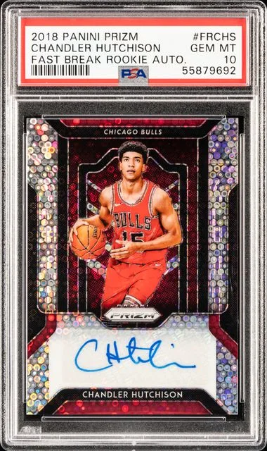 2018 Panini Prizm Fast Break Autographs Frchs Chandler Hutchison #no-number card image