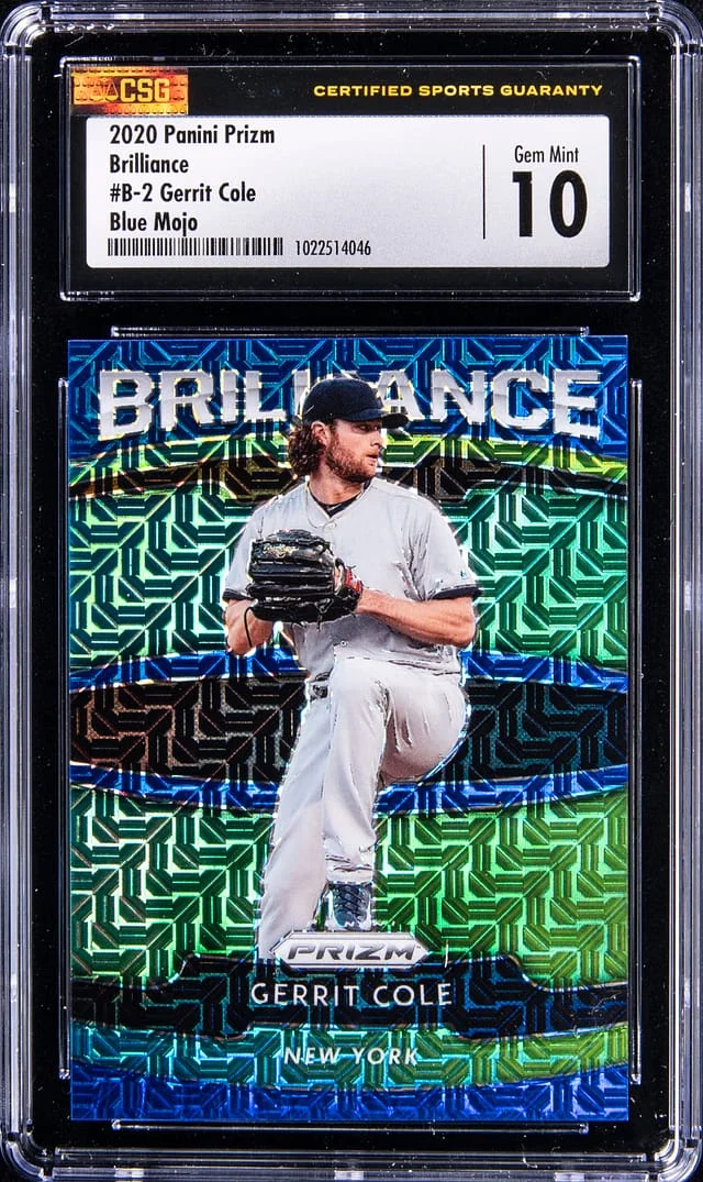 2018 Panini Prizm Gerrit Cole Brilliance Blue Mojo #B-2 card image