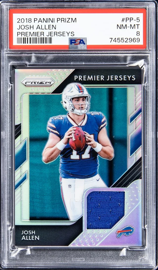 2018 Panini Prizm Josh Allen Premier Jerseys #PP-5 card image