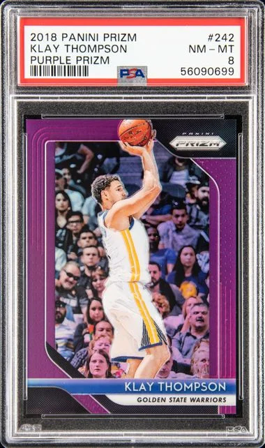 2018 Panini Prizm Klay Thompson Orange Prizm #242 card image