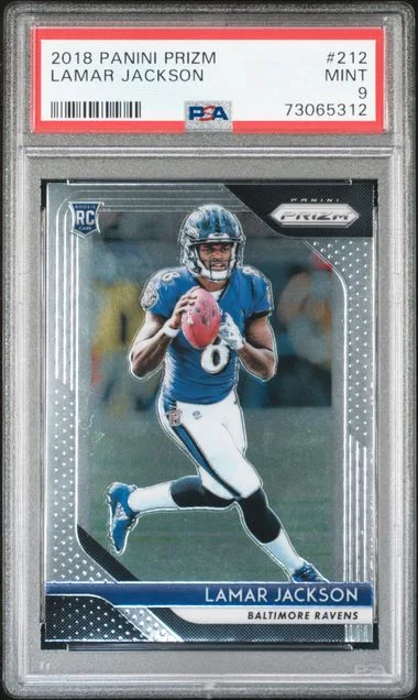 2018 Panini Prizm Lamar Jackson #212 card image