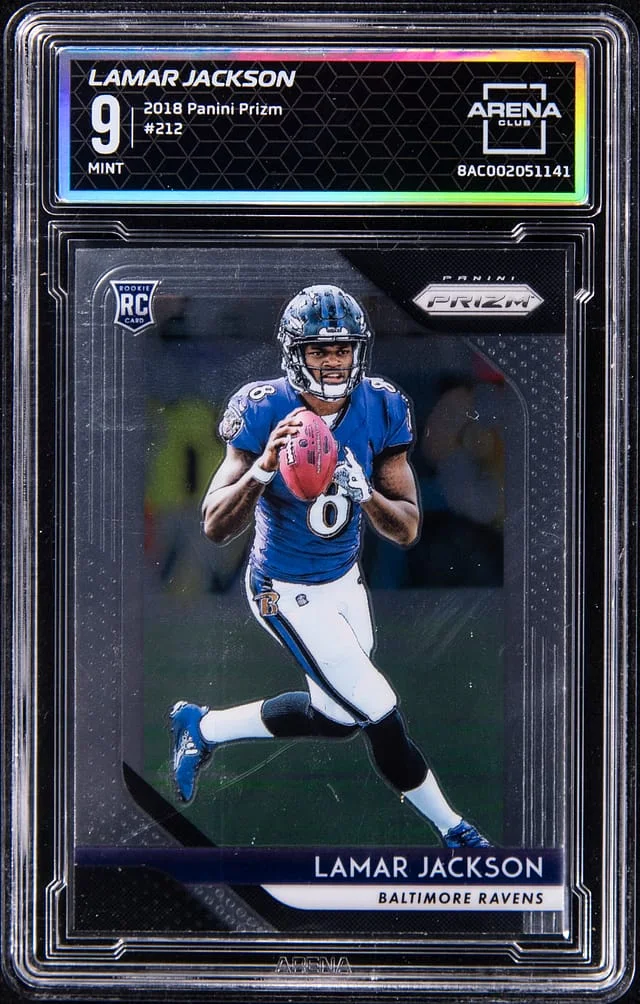 2018 Panini Prizm Lamar Jackson - AC #212 card image