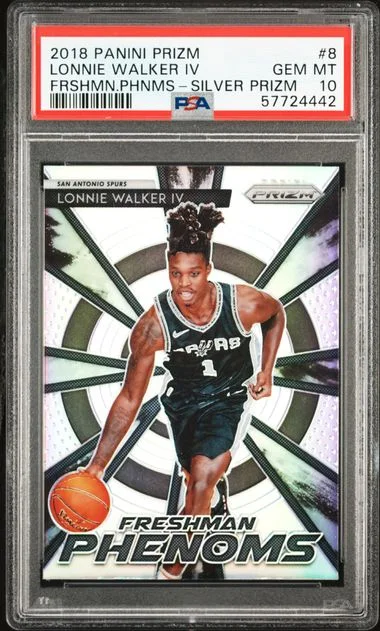 2018 Panini Prizm Lonnie Walker IV Freshman Phenoms Silver Prizm #8 card image