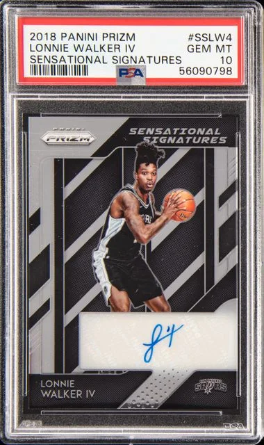 2018 Panini Prizm Lonnie Walker IV Sensational Signatures #Sslw4 card image