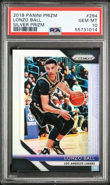 2018 Panini Prizm Lonzo Ball Silver Prizm #294 card image